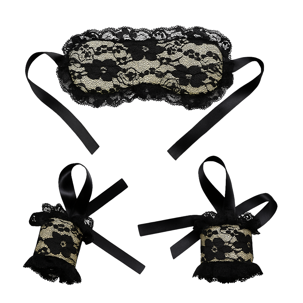 Lingerie Blindfold & Cuff Set