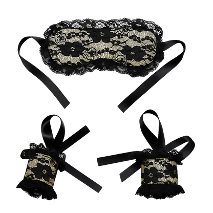 Lingerie Blindfold & Cuff Set