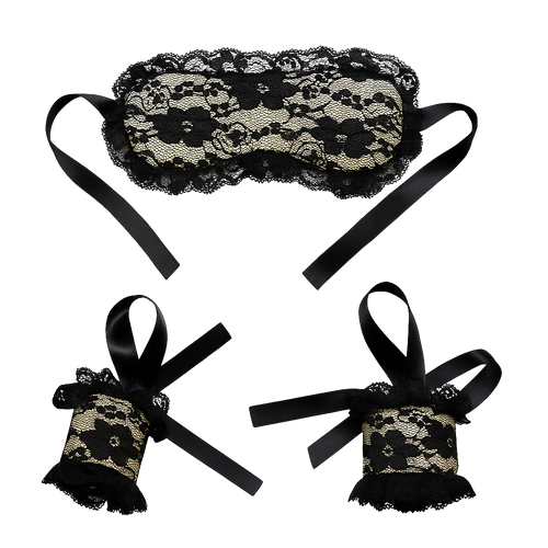 Lingerie Blindfold & Cuff Set