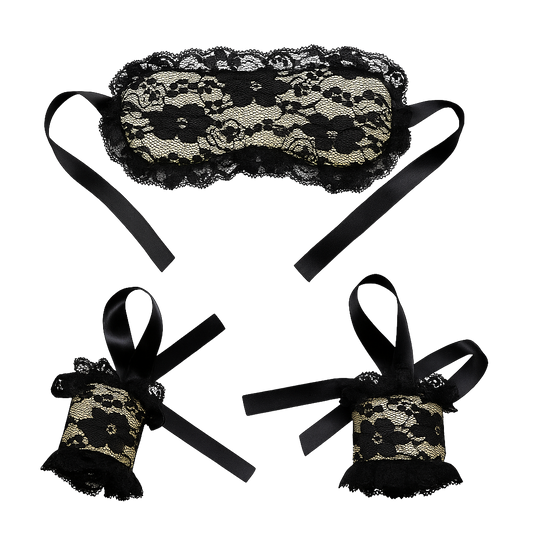 Lingerie Blindfold & Cuff Set